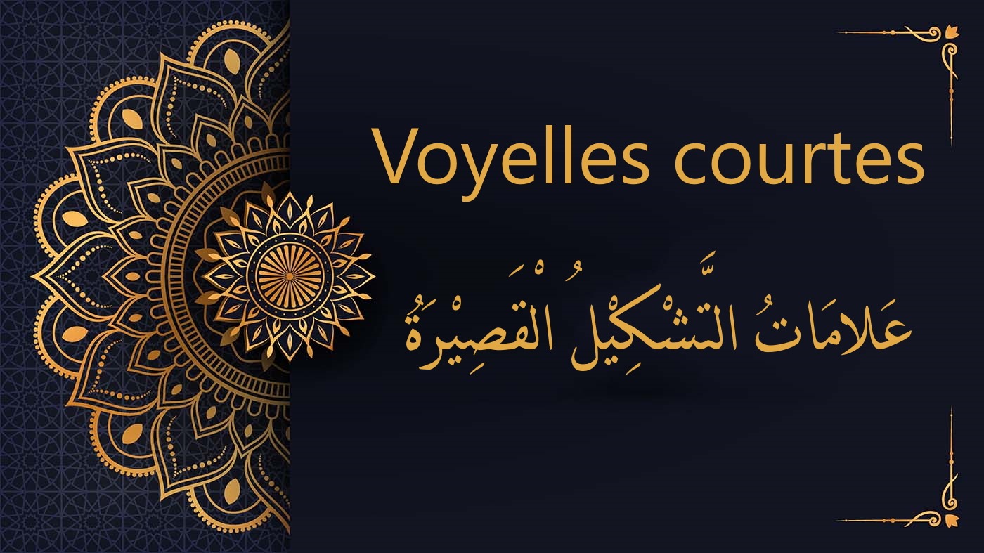 les voyelles courtes - alphabet arabe