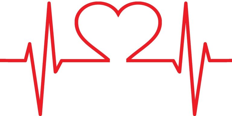 Illustration d’un cœur avec électrocardiogramme pour symboliser l’aide d’Allah
